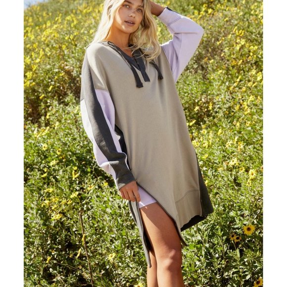 Free People Spur Of The Moment Hoodie Dress - Picture 3 of 10